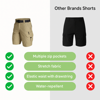 Herren Outdoor Shorts Stretch | Cargo mit 6 Taschen | Atmungsaktiv & schnell trocken-Luzern Mode
