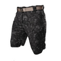 Herren Outdoor Shorts Stretch | Cargo mit 6 Taschen | Atmungsaktiv & schnell trocken-Schwarz-S-Luzern Mode