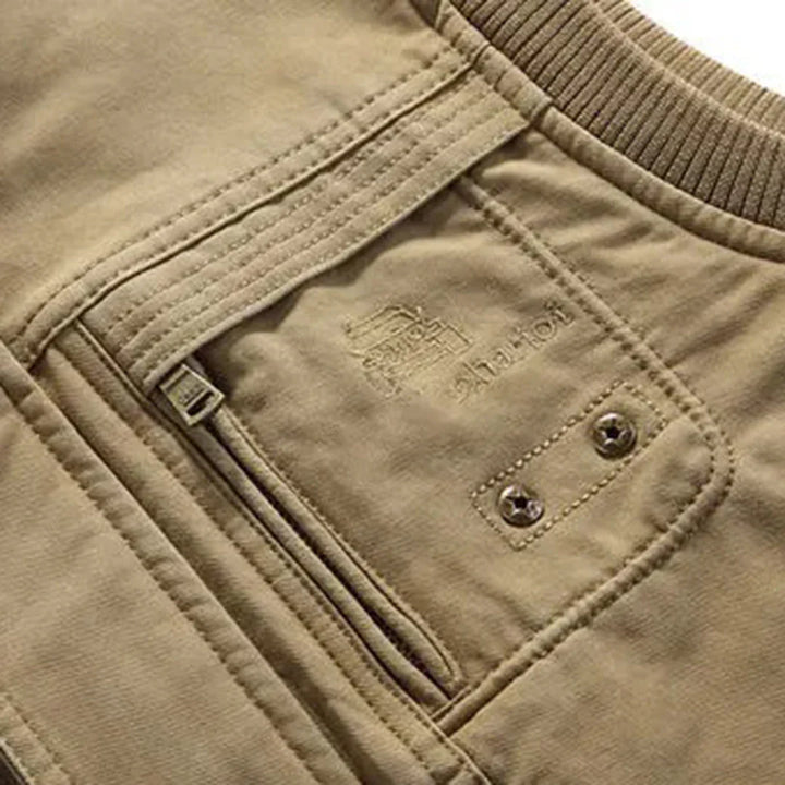 Herren Outdoor-Weste | Baumwolle | Ärmellose | Reißverschluss-Luzern Mode