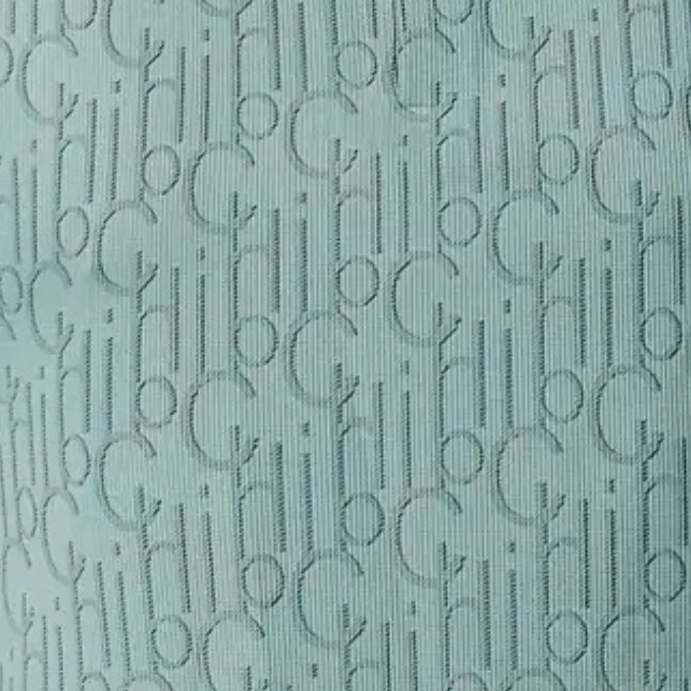 Luxuriöser Designerstoff mit Monogramm-Muster für Modeprojekte-Luzern Mode