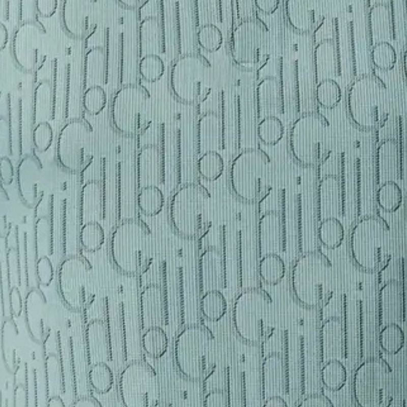 Luxuriöser Designerstoff mit Monogramm-Muster für Modeprojekte-Luzern Mode