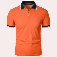 Herren Polohemd mit Kontrastkragen - Sportlich Elegant-Luzern Mode