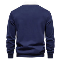 Herren Polo Sweatshirt Herbstmode Baumwolle Langarm-Luzern Mode