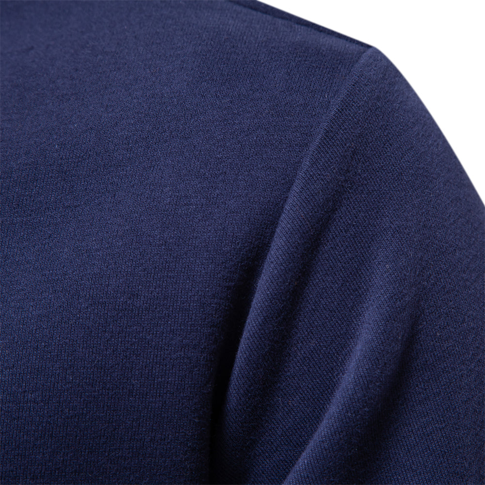 Herren Polo Sweatshirt Herbstmode Baumwolle Langarm-Luzern Mode
