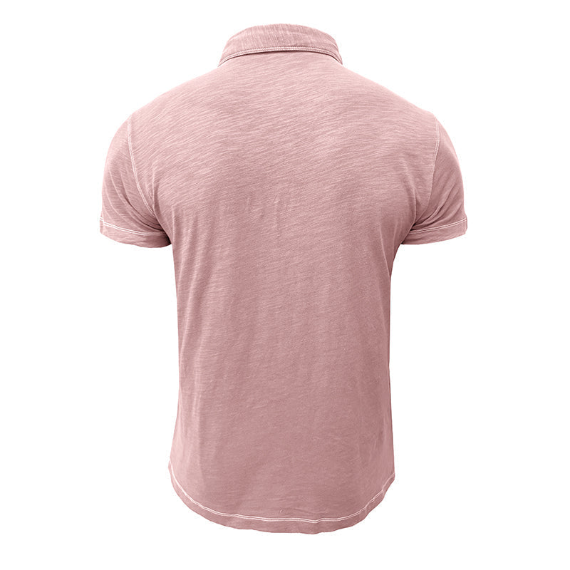 Herren-Poloshirt | Baumwolle | Kurze Ärmel | Kragen | Knopfleiste -Luzern Mode