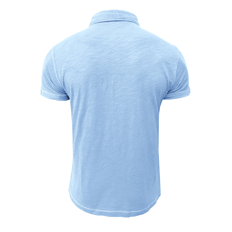 Herren-Poloshirt | Baumwolle | Kurze Ärmel | Kragen | Knopfleiste -Luzern Mode