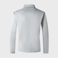 Herren Langarm Poloshirt mit Karomuster Kragen Design-Luzern Mode