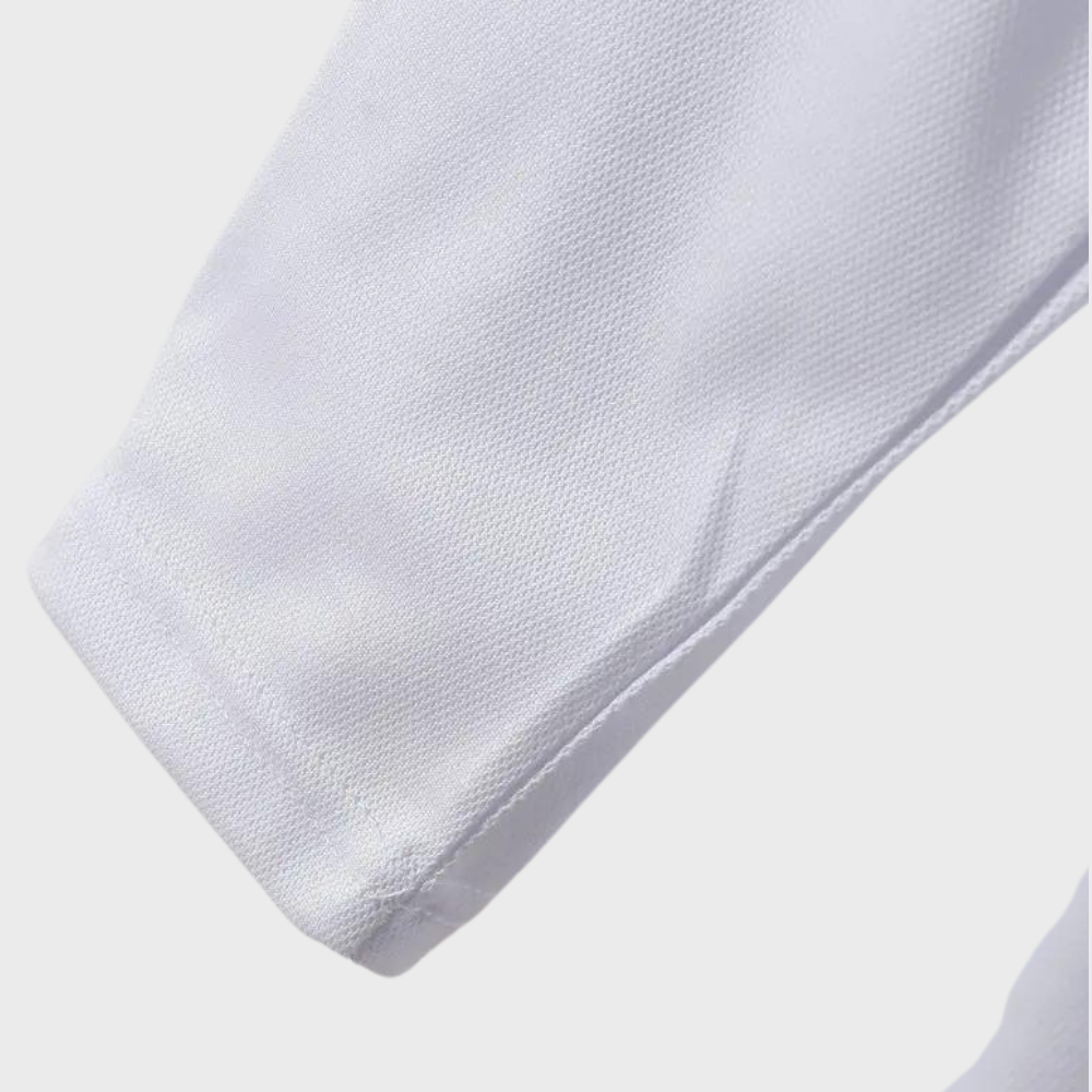 Herren Langarm Poloshirt mit Karomuster Kragen Design-Luzern Mode