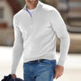 Herrenpullover mit Reißverschluss - Stilvoll und Bequem-Weiß-S-Luzern Mode