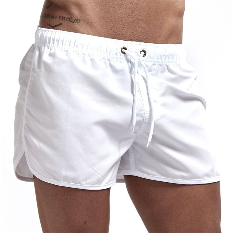 Schwimmshorts Herren | Schnelltrocknend | Leicht | Strand | Pool | Sportlich-Weiß-S-Luzern Mode