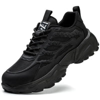 Herren Sneaker für Outdoor-Aktivitäten und Sport-Schwarz-38-Luzern Mode