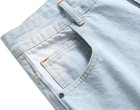 Herren Jeans mit Rissen - Lässige Mode Denim Hose-Luzern Mode