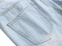 Herren Jeans mit Rissen - Lässige Mode Denim Hose-Luzern Mode
