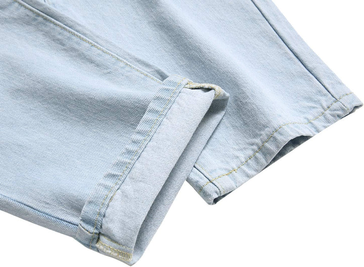 Herren Jeans mit Rissen - Lässige Mode Denim Hose-Luzern Mode