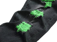 Herren Jeans mit Rissen - Lässige Mode Denim Hose-Luzern Mode