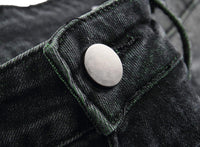 Herren Jeans mit Rissen - Lässige Mode Denim Hose-Luzern Mode