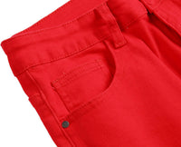 Herren Jeans mit Rissen - Lässige Mode Denim Hose-Luzern Mode