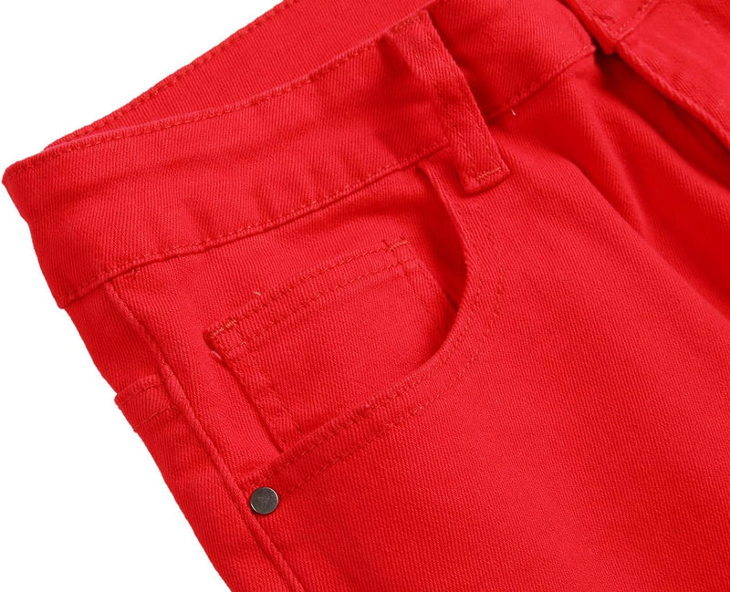 Herren Jeans mit Rissen - Lässige Mode Denim Hose-Luzern Mode