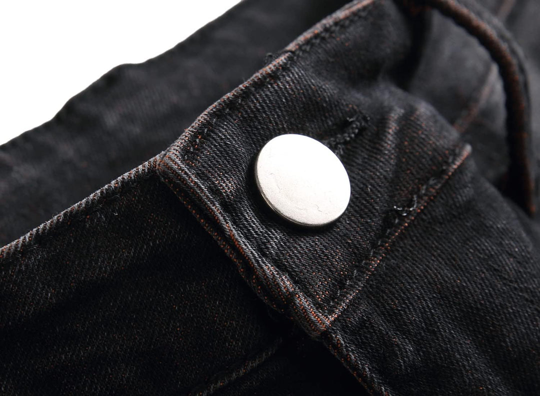 Herren Jeans mit Rissen - Lässige Mode Denim Hose-Luzern Mode