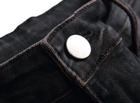 Herren Jeans mit Rissen - Lässige Mode Denim Hose-Luzern Mode