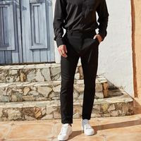 Herren Chinohose Slim Fit mit Gürtel - Elegante Freizeithose-Luzern Mode