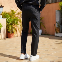 Herren Chinohose Slim Fit mit Gürtel - Elegante Freizeithose-Luzern Mode