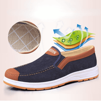 Herren Schuhe | Canvas | Vegan | Hineinschlüpfen | Gummi Sohle-Luzern Mode