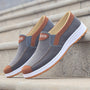 Herren Schuhe | Canvas | Vegan | Hineinschlüpfen | Gummi Sohle-Grau-39-Luzern Mode