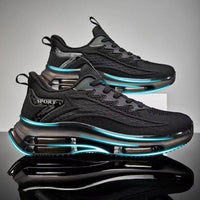 Herren Sneaker | Luftkissen-Technologie | Schnürverschluss | Luftig-Schwarz-39-Luzern Mode