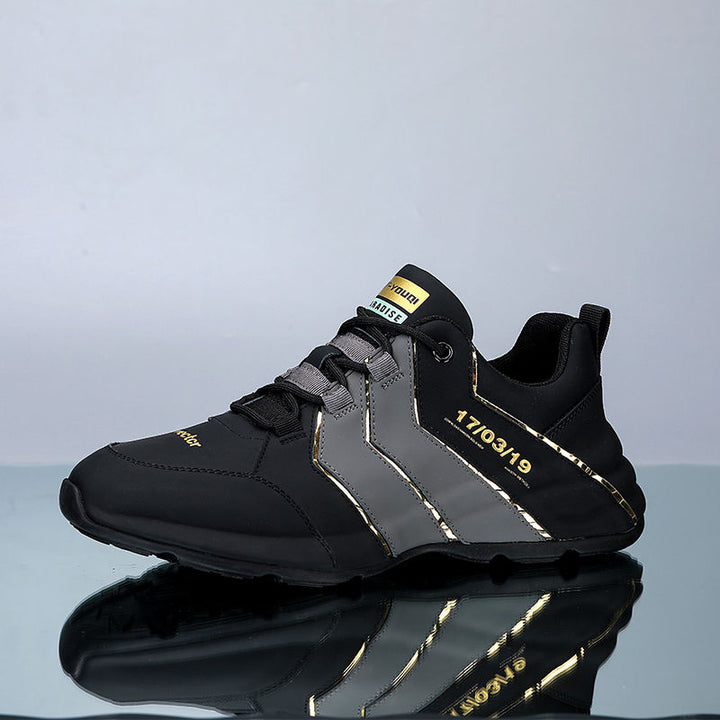 Herren Sneaker | Unterstützend | Veganes Leder | Zweifarbig | Schnürsenkel-Luzern Mode
