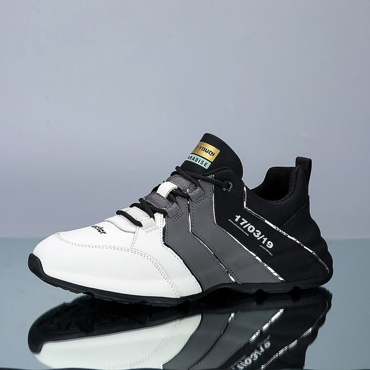 Herren Sneaker | Unterstützend | Veganes Leder | Zweifarbig | Schnürsenkel-Luzern Mode