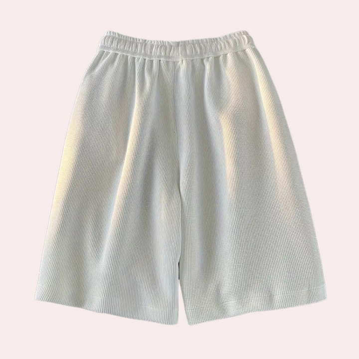 Damen Sommer Culotte Hose mit Elastikbund - Bequem & Stilvoll-Luzern Mode