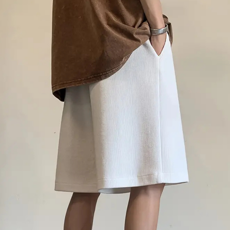 Damen Sommer Culotte Hose mit Elastikbund - Bequem & Stilvoll-Luzern Mode
