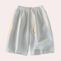 Damen Sommer Culotte Hose mit Elastikbund - Bequem & Stilvoll-Weiß-S-Luzern Mode
