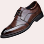 Herren Business Lederschuhe mit Schnalle - Elegante Schuhe-Braun-39-Luzern Mode