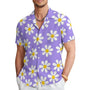 Herren Sommerhemd mit Blumenmuster und Reverskragen – Elian