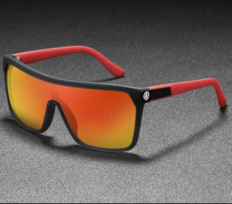 Polarisierte Sonnenbrille Herren | UV Schutz | Flexibel | Outdoor | Autofahren-Orange-Luzern Mode
