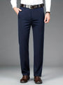 Herren Chinohose Business Casual mit Gürtel - Bequem und Stilvoll-Marineblau-XS-Luzern Mode