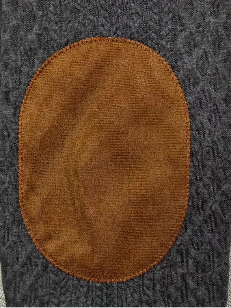 Herren Strickpullover mit Knopfleiste und Stehkragen-Luzern Mode
