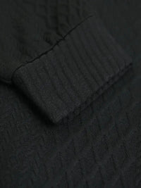 Herren Strickpullover mit Knopfleiste und Stehkragen-Luzern Mode