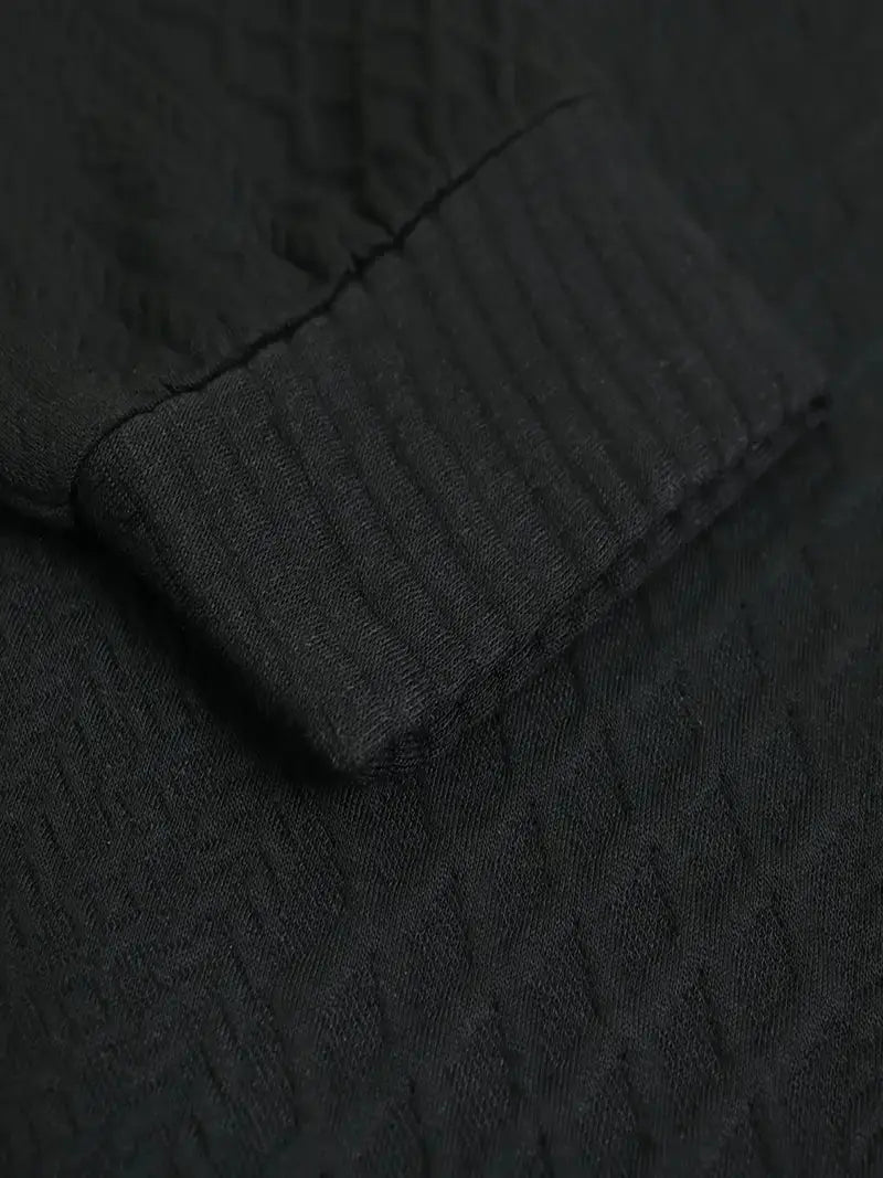 Herren Strickpullover mit Knopfleiste und Stehkragen-Luzern Mode