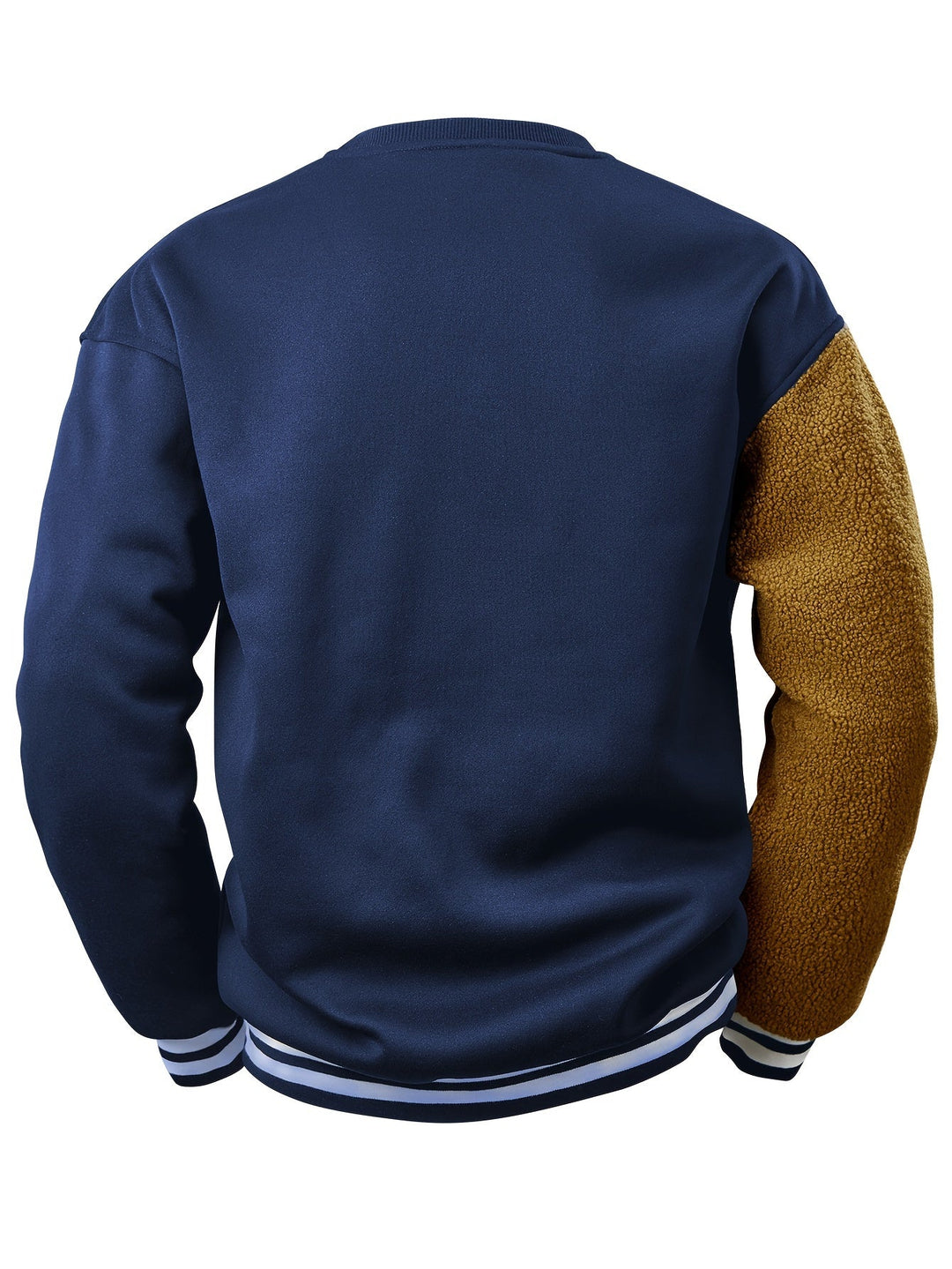 Herren Bomberjacke mit Teddyfleece-Ärmeln, Retro-Look-Luzern Mode