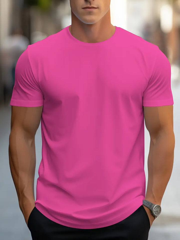 Herren-T-Shirt | Baumwolle | Kurzarm | Rundhals | Regular Fit | Modern-Luzern Mode