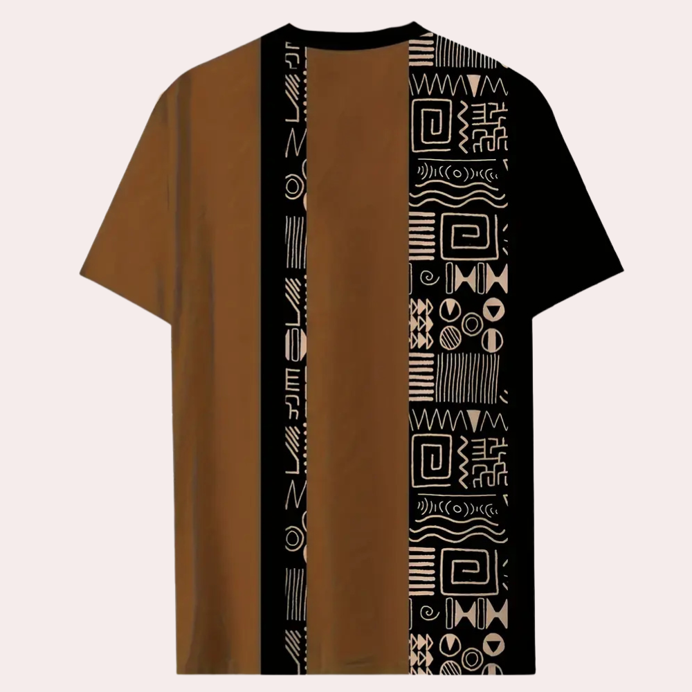 Herren T-Shirt mit modernem Muster - Bequem & Stilvoll-Luzern Mode