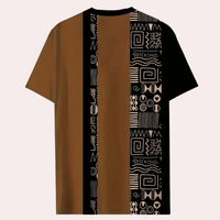 Herren T-Shirt mit modernem Muster - Bequem & Stilvoll-Luzern Mode