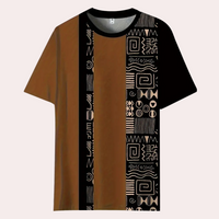 Herren T-Shirt mit modernem Muster - Bequem & Stilvoll-Luzern Mode