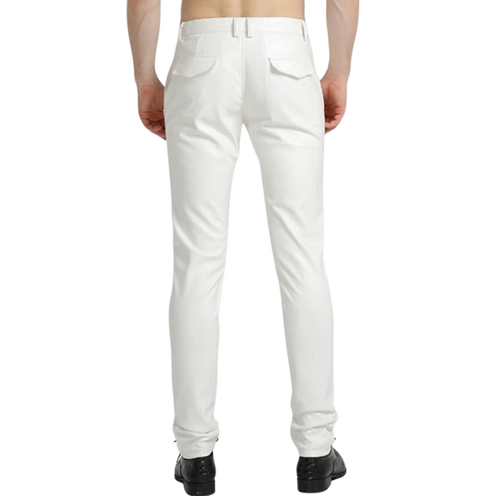 Herren Lederhose Slim Fit - Modische Lederjeans kaufen-Luzern Mode