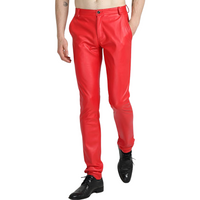 Herren Lederhose Slim Fit - Modische Lederjeans kaufen-Luzern Mode