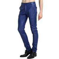 Herren Lederhose Slim Fit - Modische Lederjeans kaufen-Luzern Mode