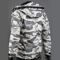 Herren Winterjacke Camouflage Parka mit Kapuze Outdoor-Luzern Mode